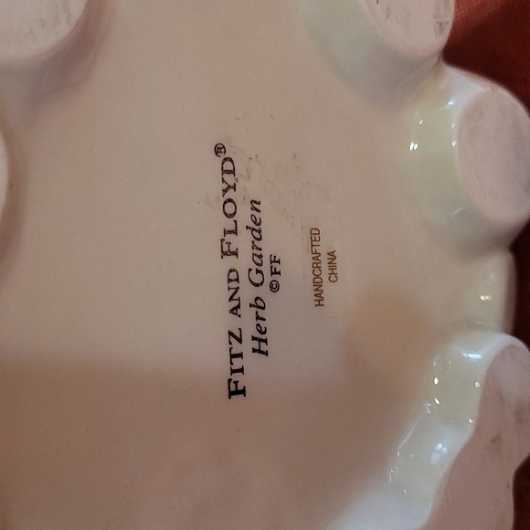 Drink Pitcher Fitz & Floyd Herb Garden Ceramic Decorative Pitcher - Picture 3 of 7